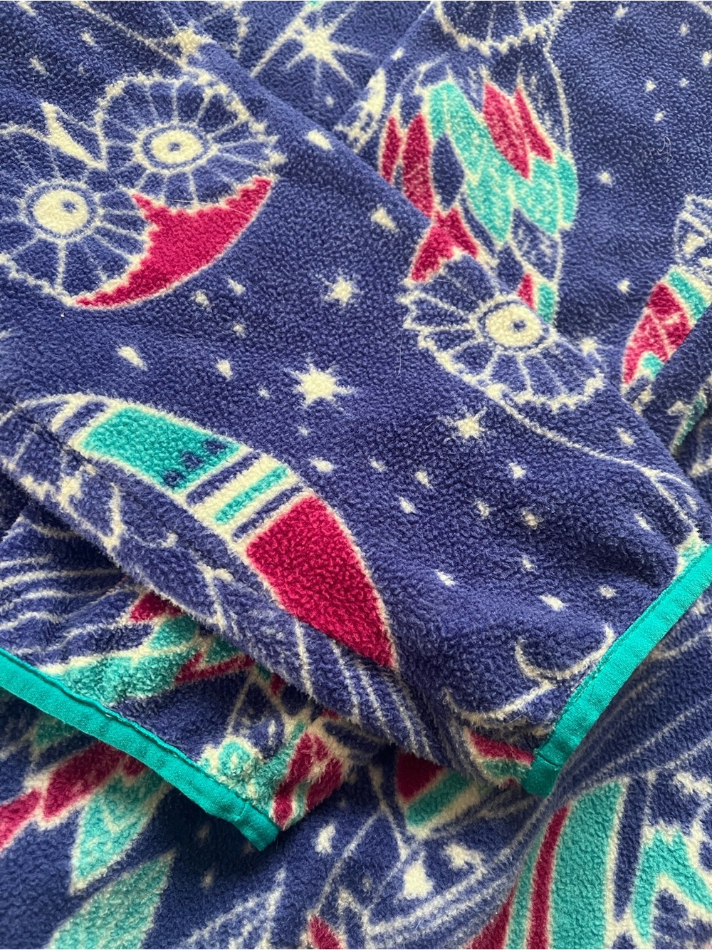 Patagonia Harvest Moon Owl Print Synchilla Medium Fleece - Picture 4 of 5